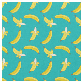 Tecido Teste padrão ilustrado bananas ido engraçado