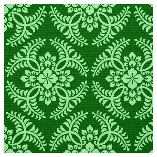 Tecido Teste padrão japonês do medalhão, verde de jade (Modelo)