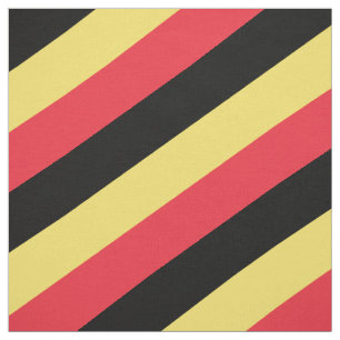 Tecido Teste padrão listrado vermelho, preto e amarelo