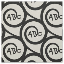 Teste padrão moderno da espiral do monograma dos