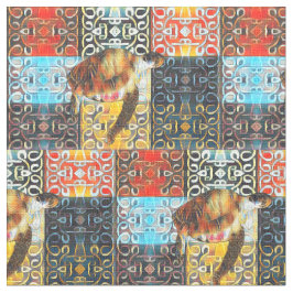 Tecido Teste padrão morno da tartaruga de mar