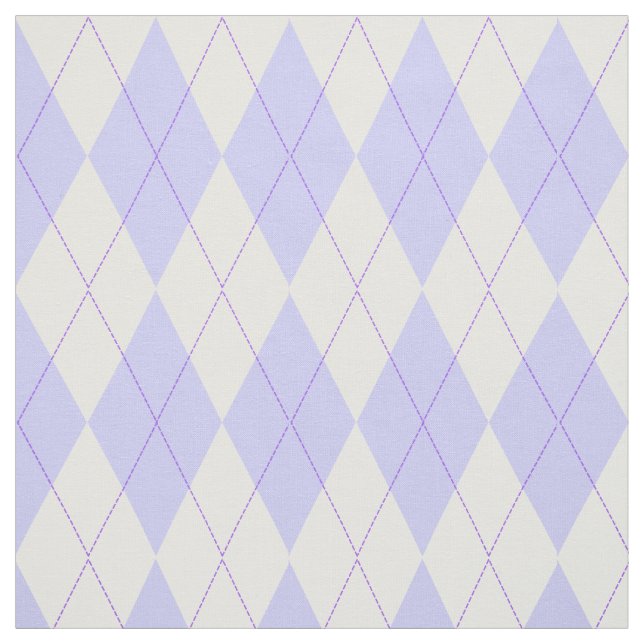 Tecido Teste padrão Pastel de Argyle da xadrez da lavanda (Modelo)