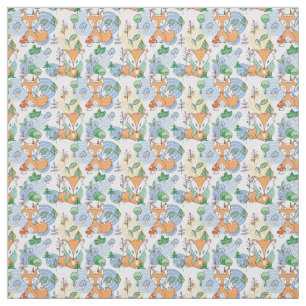 Tecido Teste padrão pequeno bonito do Fox