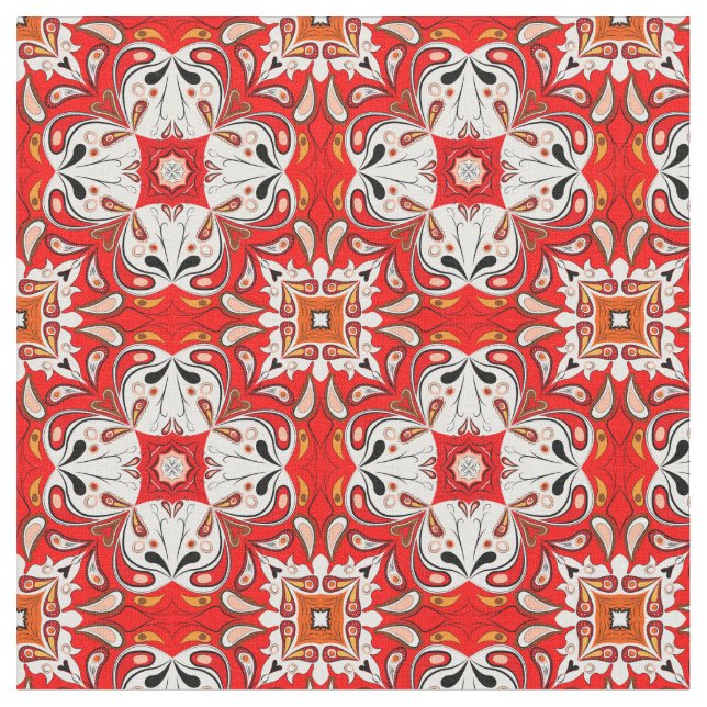 Tecido Teste padrão português do azulejo (Detalhe)