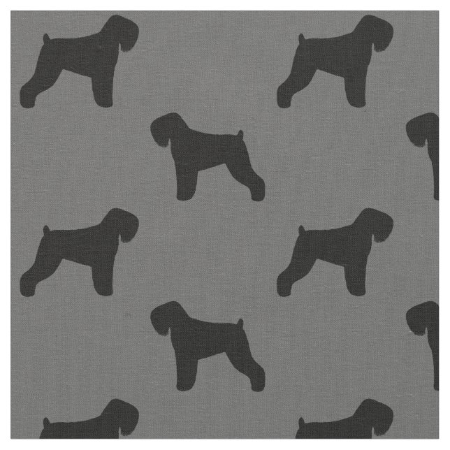 Tecido Teste padrão preto das silhuetas de Terrier do (Detalhe)