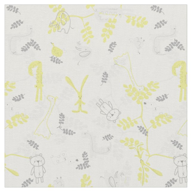 Tecido teste padrão que indica os animais 2 do bebê (Detalhe)