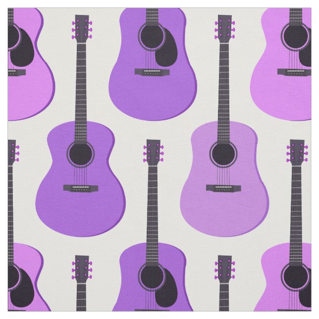 Tecido Teste padrão roxo das guitarra acústicas (Modelo)