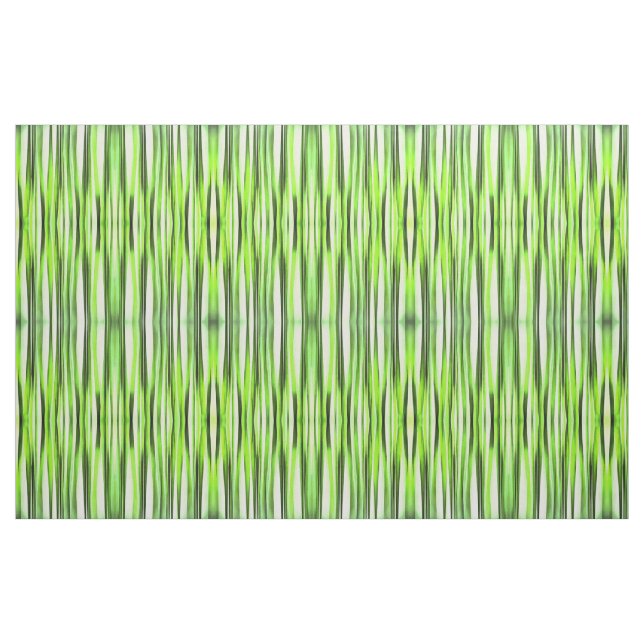 Tecido Teste padrão Stripy verde eterno (Fat Quarter)