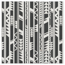 Teste padrão tribal preto e branco