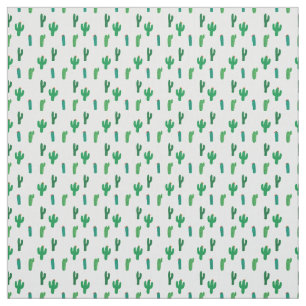 Tecido Teste padrão verde-claro do cacto
