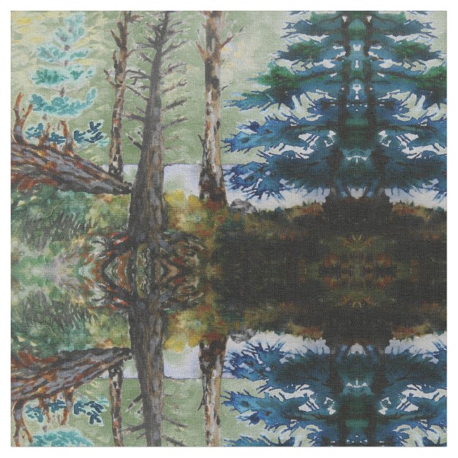 Tecido Teste padrão verde das madeiras (Detalhe)