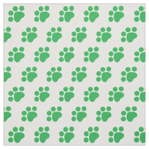 Tecido Teste padrão verde do impressão da pata