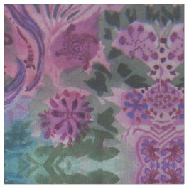 Tecido Teste padrão verde e roxo