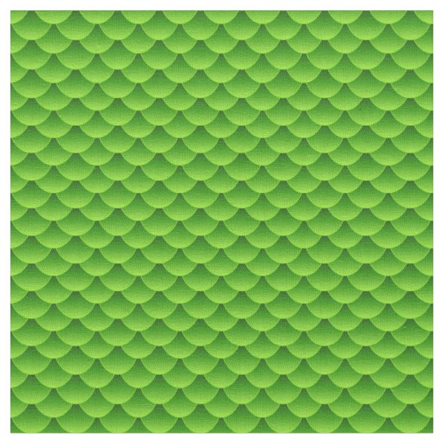 Tecido Teste padrão verde pequeno da escala de peixes (Detalhe)