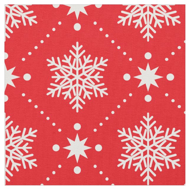 Tecido Teste padrão vermelho e branco clássico do Natal (Detalhe)