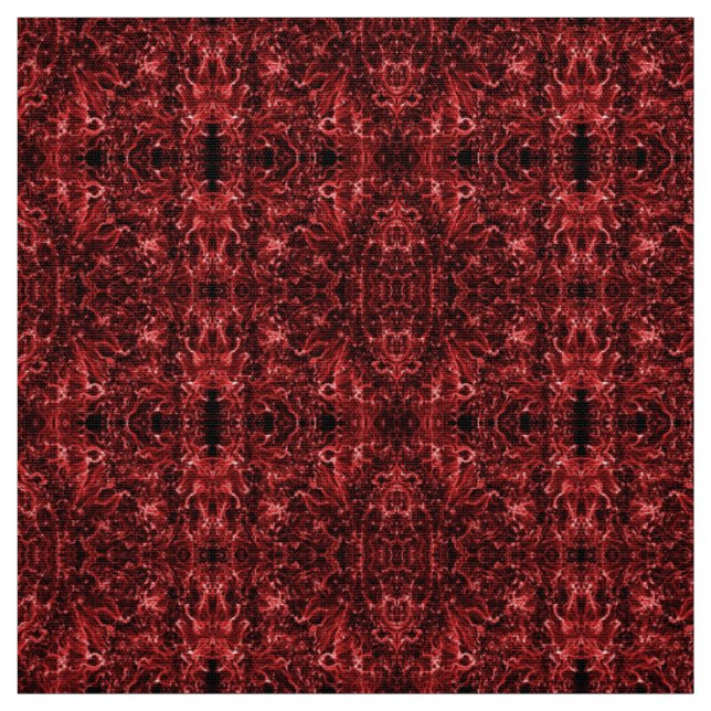 Tecido Teste padrão vermelho oriental abstrato, (Modelo)