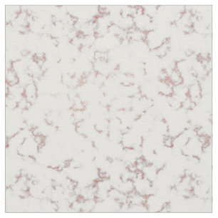 Tecido Têxteis Dourados de Rosa de Mármore Branco