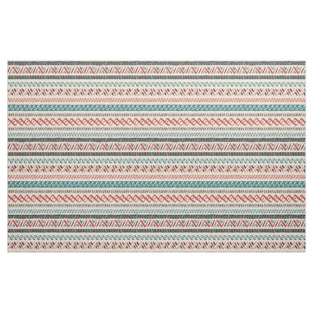 Tecido têxtil com padrão azteca (Fat Quarter)