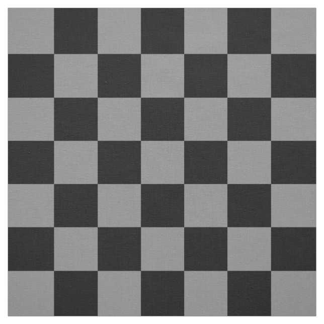 Tecido Têxtil de Cinza de Cinza e Verificador Preto (Modelo)