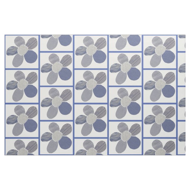Tecido Têxtil Material Flor Colagem de Flor Cor DIY (Fat Quarter)