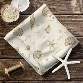 Tecido Texto divertido do Starfish Sandstone ID918