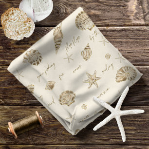 Tecido Texto divertido do Starfish Sandstone ID918
