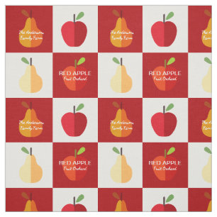 Tecido Texto Personalizado do American Family Orchard