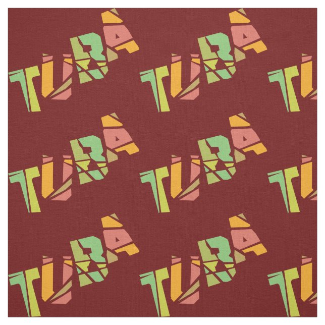 Tecido Texto rachado da Tuba (Modelo)