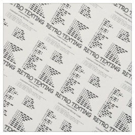 Tecido Texto Retroativo - Código Morse Internacional Humo