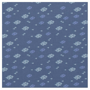 Tecido Textura azul marinho com peixe azul