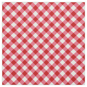Tecido textura branca vermelha clássica de xadrez tartan