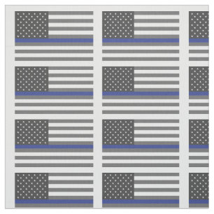 Tecido Thin Blue Line Police Lives Matter