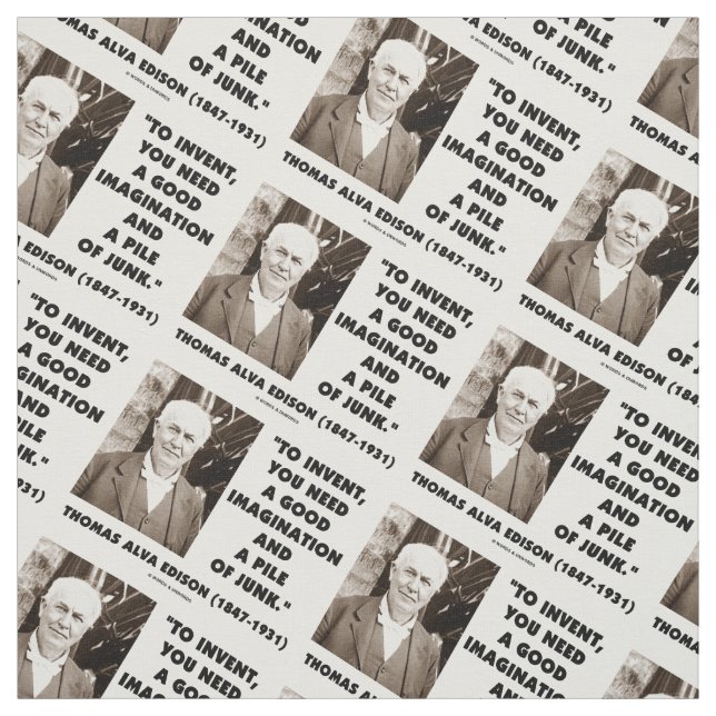 Tecido Thomas Edison para inventar a pilha da imaginação (Modelo)