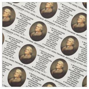 Tecido Thomas Jefferson incomoda demasiada liberdade