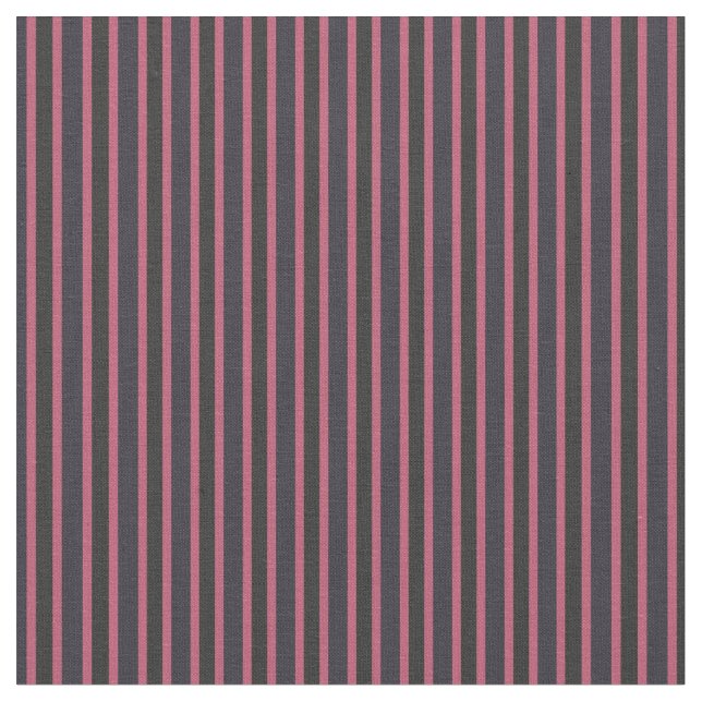 Tecido Thunder Blue, Deep Rose And Dark Gray Stripes (Detalhe)