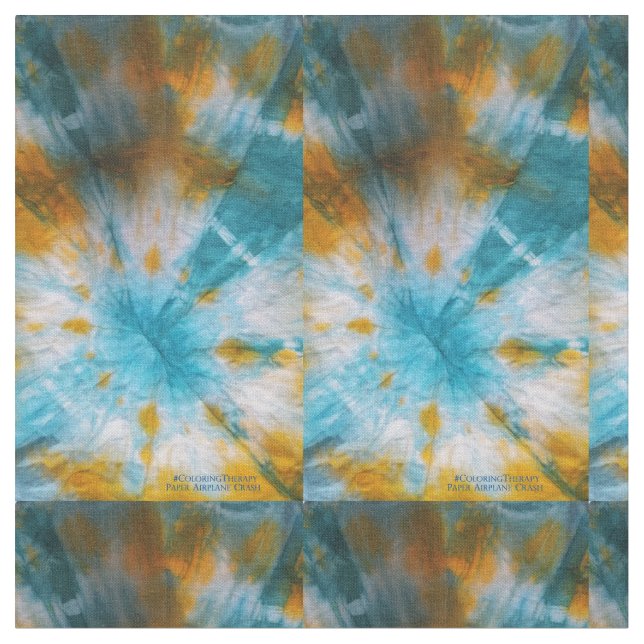 Tecido Tie-Dye Paper Airplane Crash fabric (Detalhe)