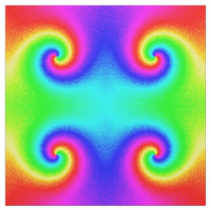 Tecido Tie Dye Rainbow Swirl Hippie Boho Chic