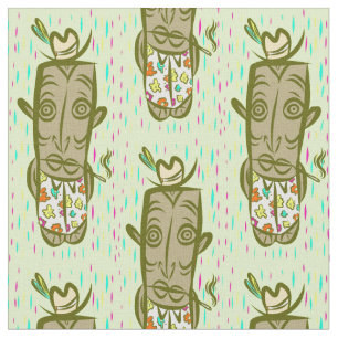 Tecido Tiki de fumo