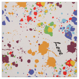 Tecido Tinta Divertida Pinta Colorida Primavera Amor Colo