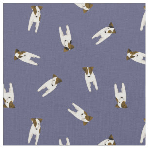 Tecido Tiny Jack Russell Terrier cachorros azuis ou QUALQ