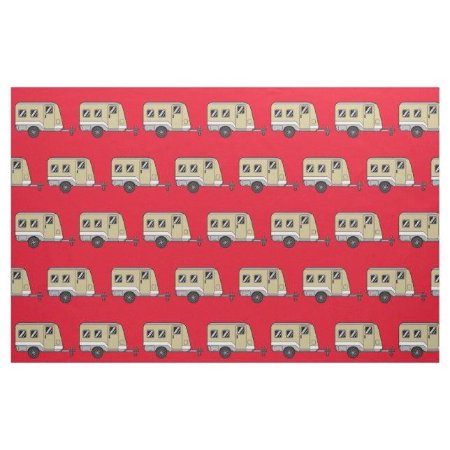 Tecido Tiny Tan Caravan Camper Thunder_Cove (Fat Quarter)