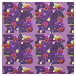 Tecido Tipografia Pansy Roxo,