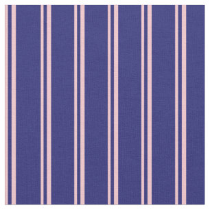 Tecido Tiras coloridas cor-de-rosa e azul-meia-noite
