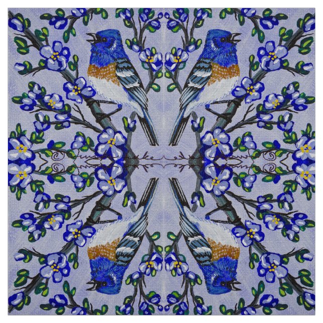 Tecido Tiziu-azul (Modelo)