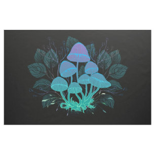 Tecido Toadstools em arbustos