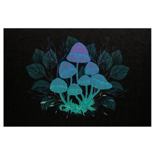 Tecido Toadstools em arbustos
