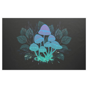 Tecido Toadstools em arbustos