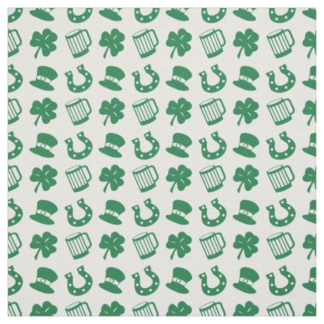 Tecido todas as coisas irlandesas, padrão (Modelo)