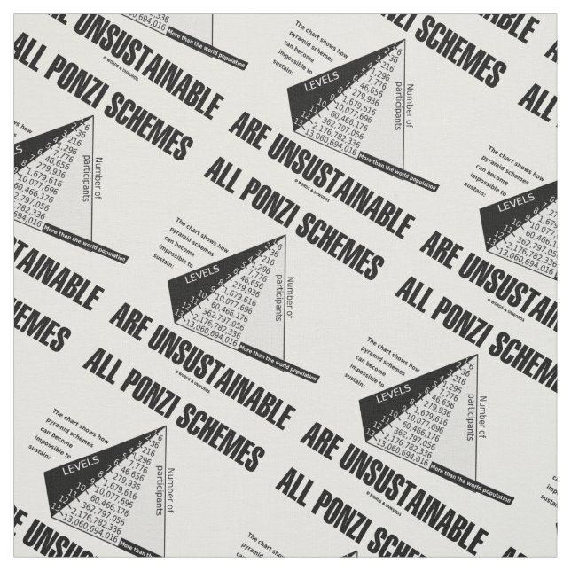 Tecido Todos Os Esquemas De Ponzi São Insustentáveis (Hum (Modelo)