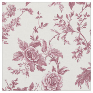 Tecido Toile Botânico Rosa Delicado